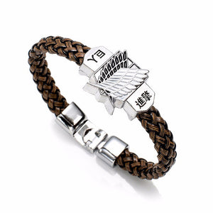 Bracelet Shingeki No Kyojin Cosplay Unisex Leather